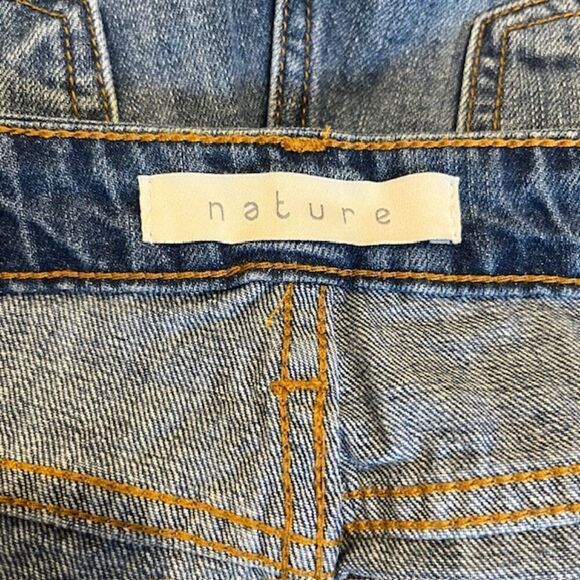 Nature Denim Women's Distressed Jean shorts 100% Cotton Size Medium - Picture 5 of 7